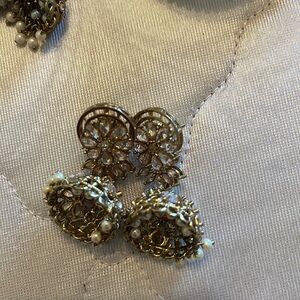 Small Indian jhumka earrings